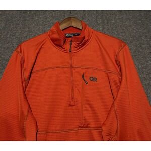 Outdoor research Vigor 1/4 zip pullover mens orange size 2XL grid fleece